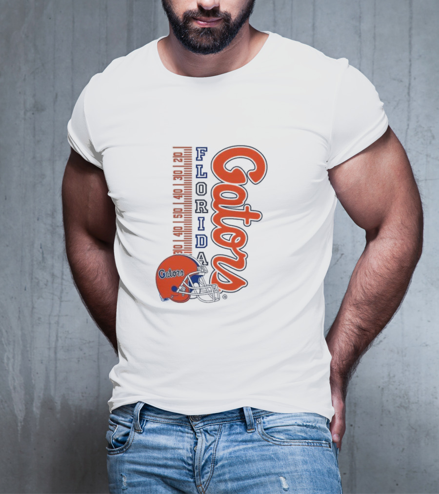 Florida Gators Football Helmet Scoreboard T-Shirt