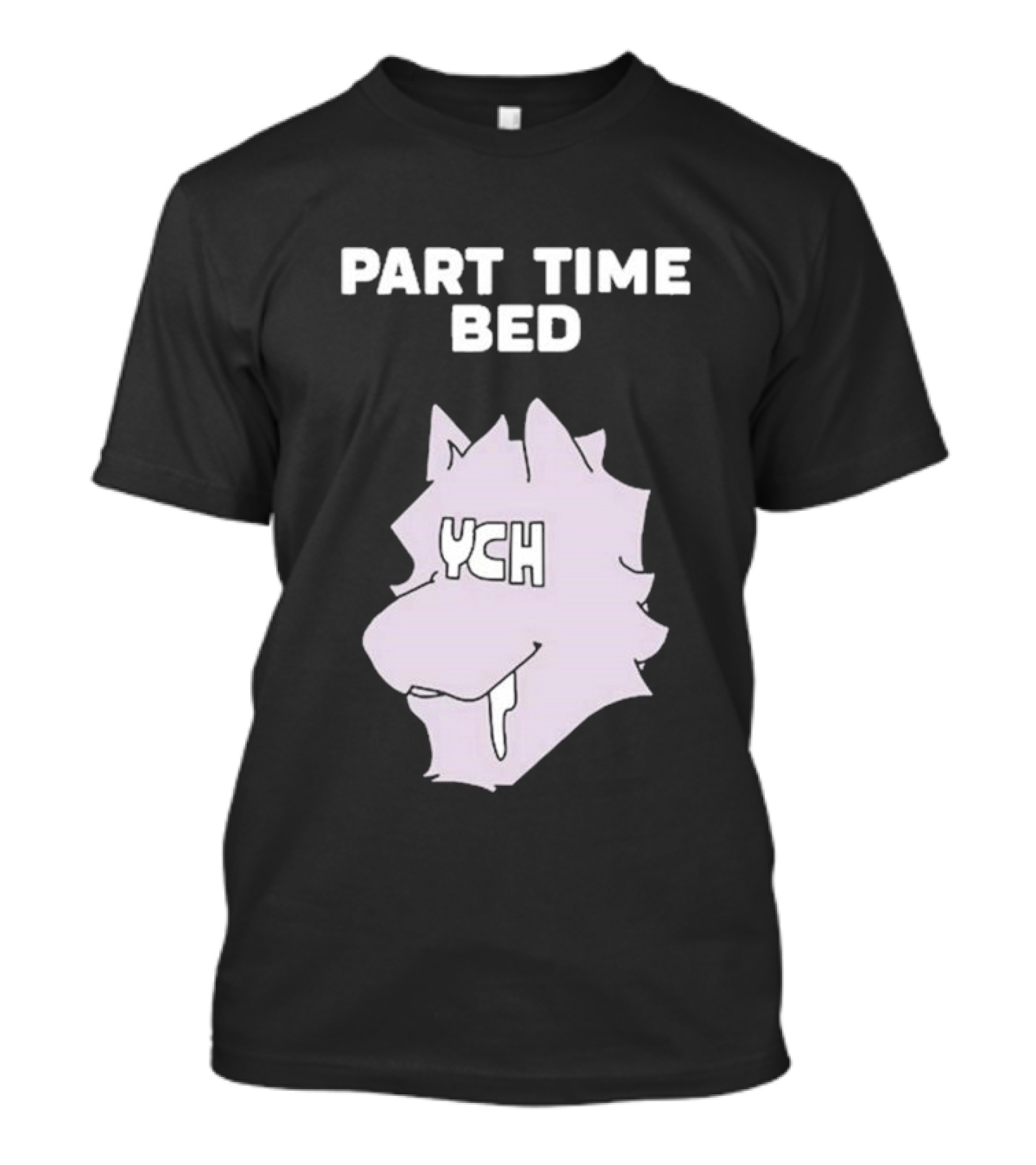 Gustav Indycar Part Time Bed YCH Wolf Head T-Shirt