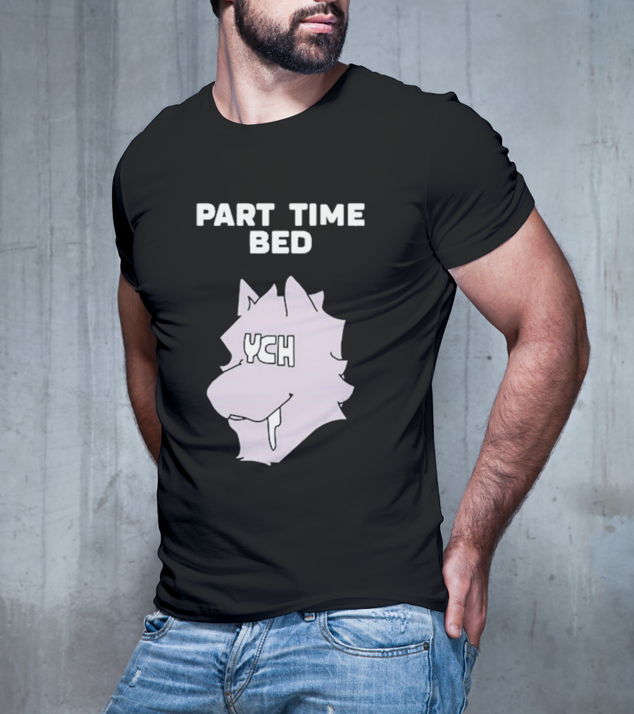 Gustav Indycar Part Time Bed YCH Wolf Head T-Shirt
