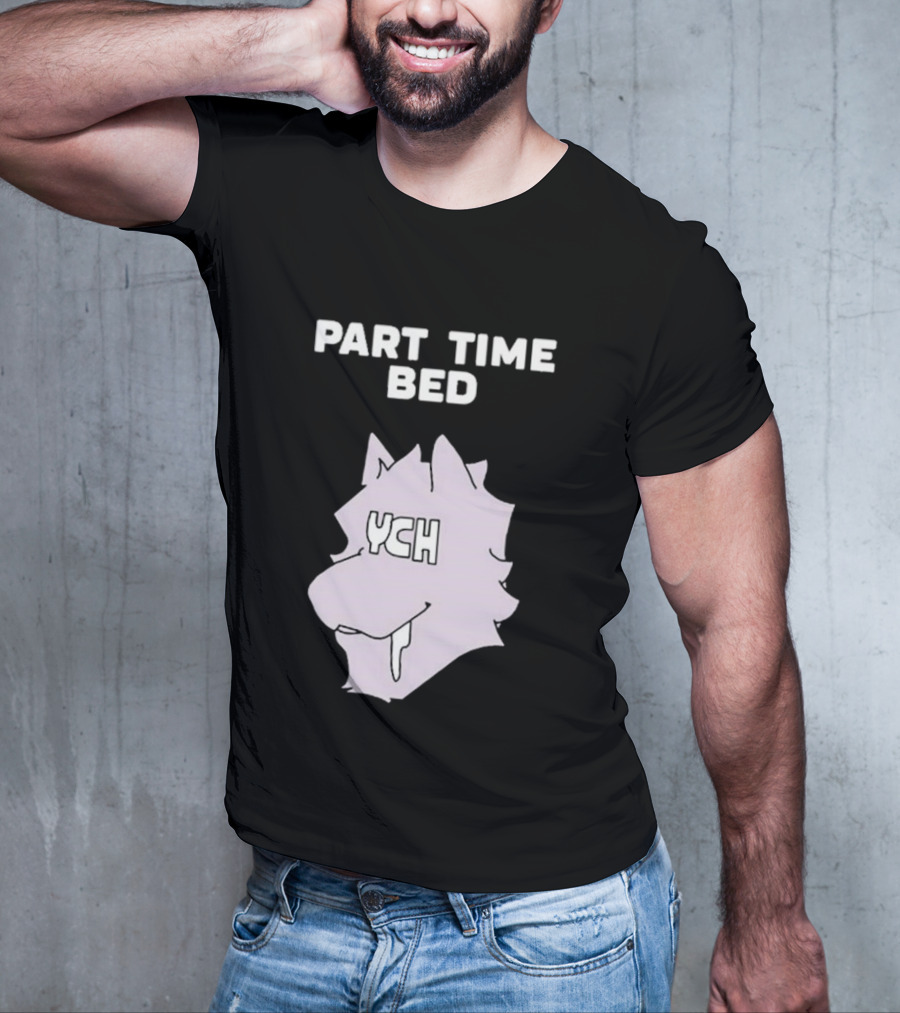 Gustav Indycar Part Time Bed YCH Wolf Head T-Shirt