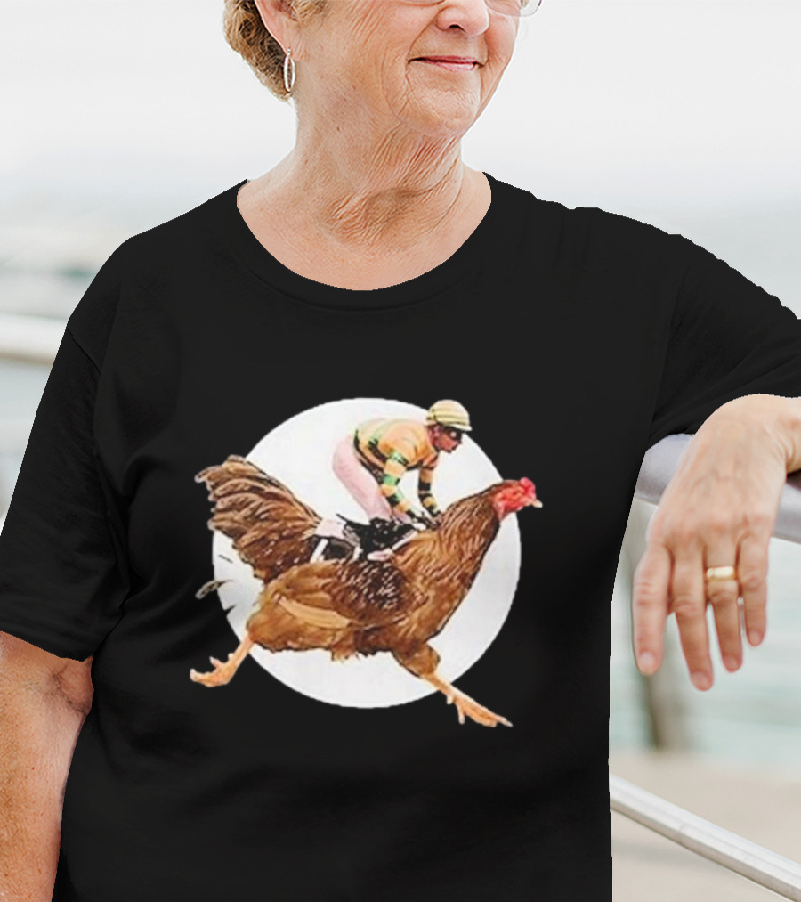 Surreal Race: Jockey On A Giant Chicken T-Shirt