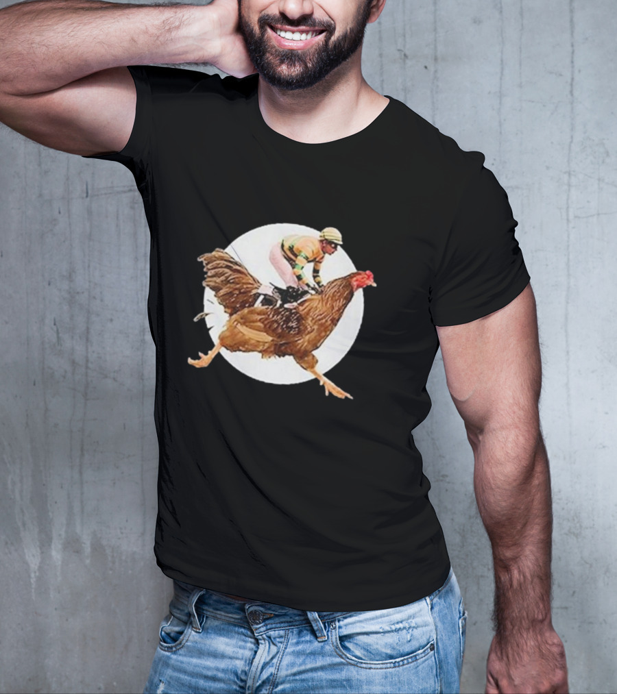 Surreal Race: Jockey On A Giant Chicken T-Shirt