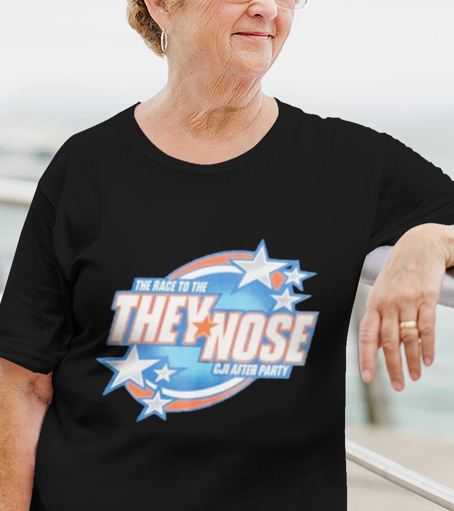 The Race To The They Nose Cji After Party Stars And Swirls T-Shirt