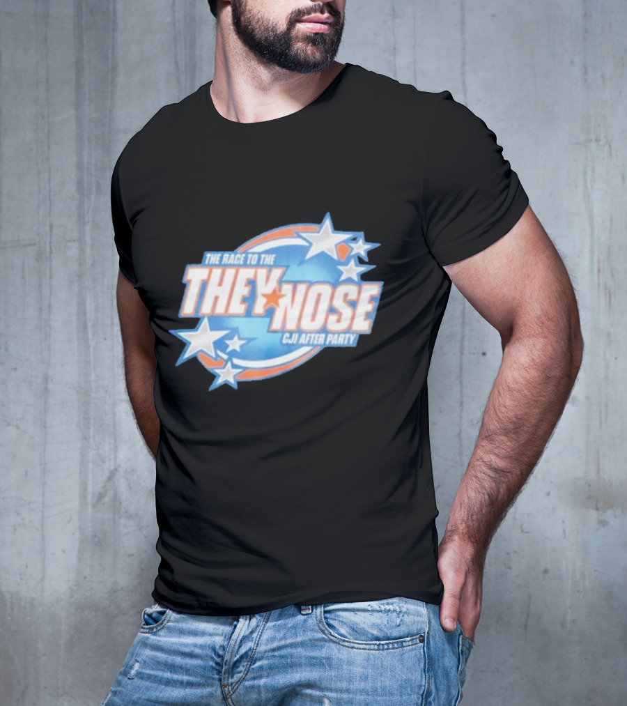 The Race To The They Nose Cji After Party Stars And Swirls T-Shirt