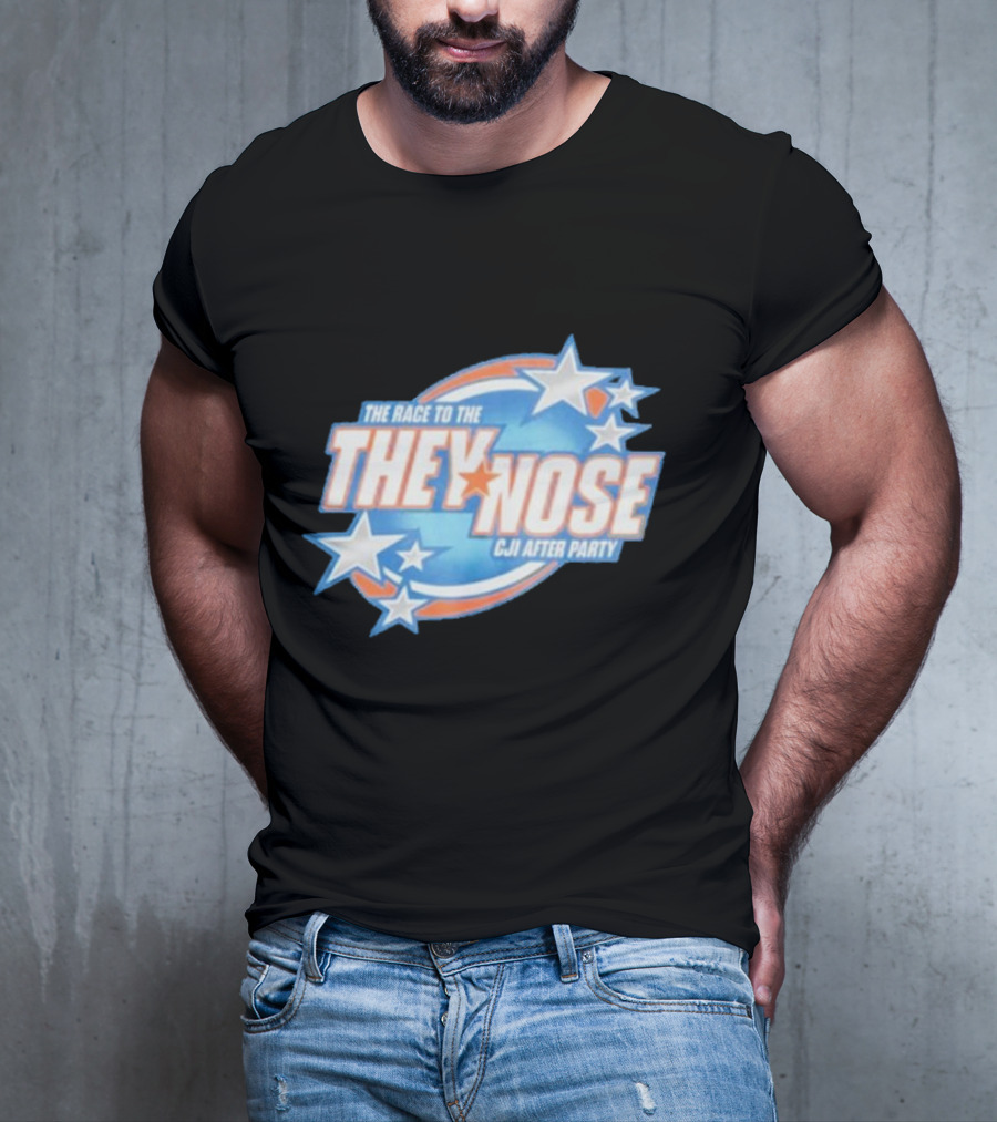The Race To The They Nose Cji After Party Stars And Swirls T-Shirt