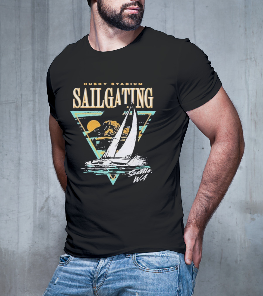 Husky Stadium Sailgating Seattle WA T-Shirt