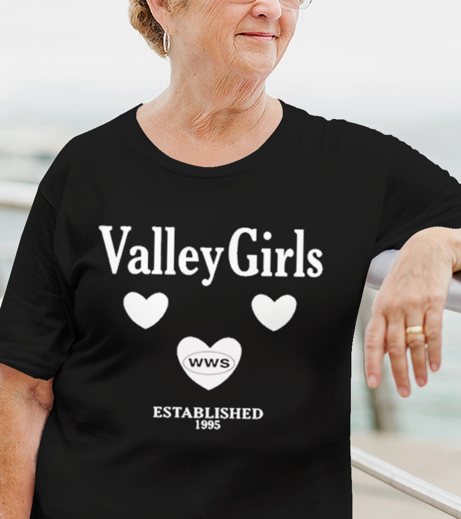 Valley Girls WWS Established 1995 Hearts T-Shirt