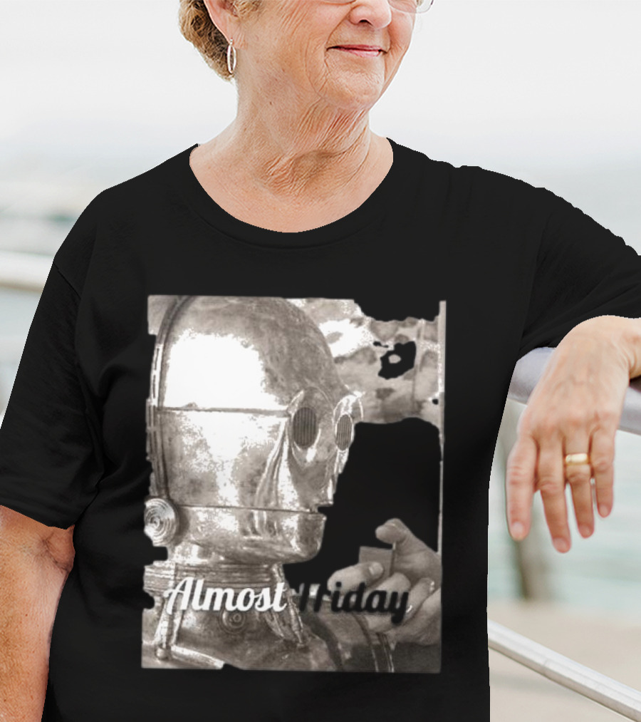 Almost Friday Star Wars C-3PO Smoking T-Shirt