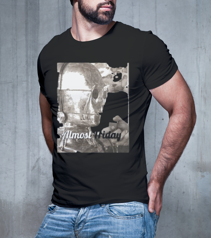 Almost Friday Star Wars C-3PO Smoking T-Shirt