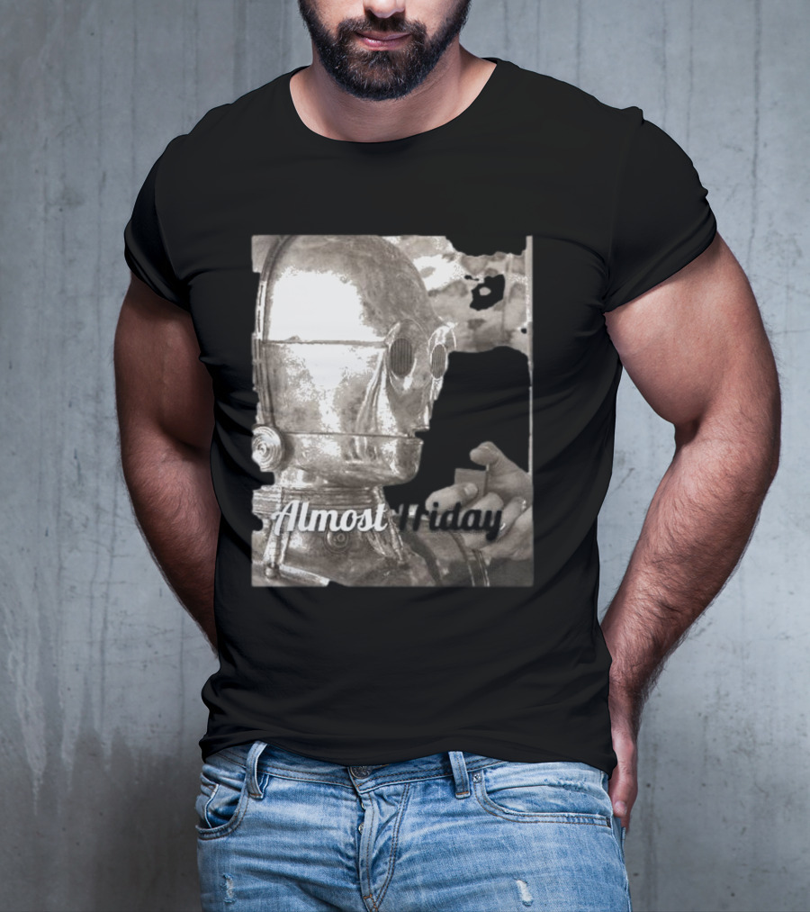 Almost Friday Star Wars C-3PO Smoking T-Shirt
