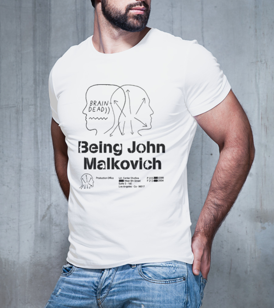 Brain Dead Being John Malkovich Business Card Visual Reference L.A. Center Studios T-Shirt