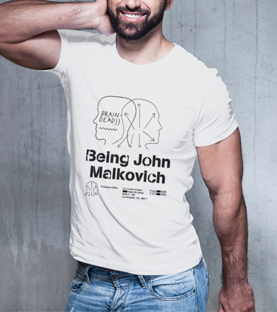Brain Dead Being John Malkovich Business Card Visual Reference L.A. Center Studios T-Shirt