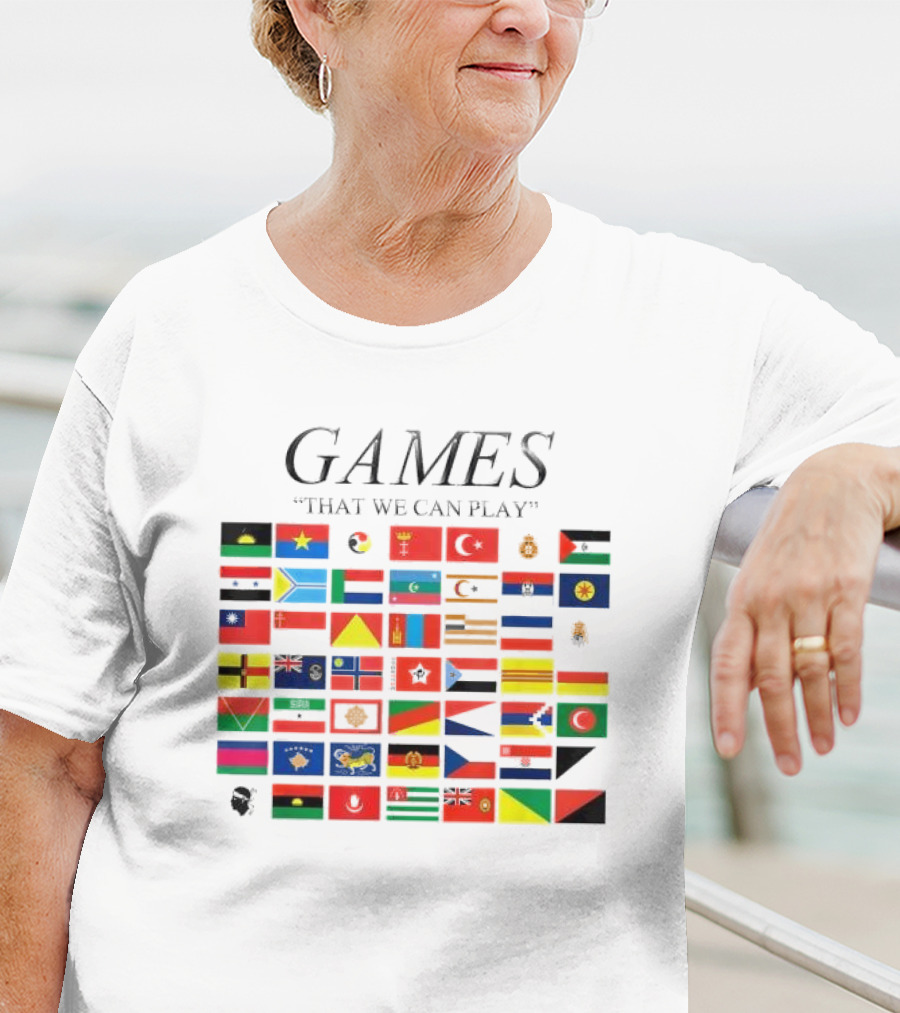 Games That We Can Play Flags Icons Collection T-Shirt