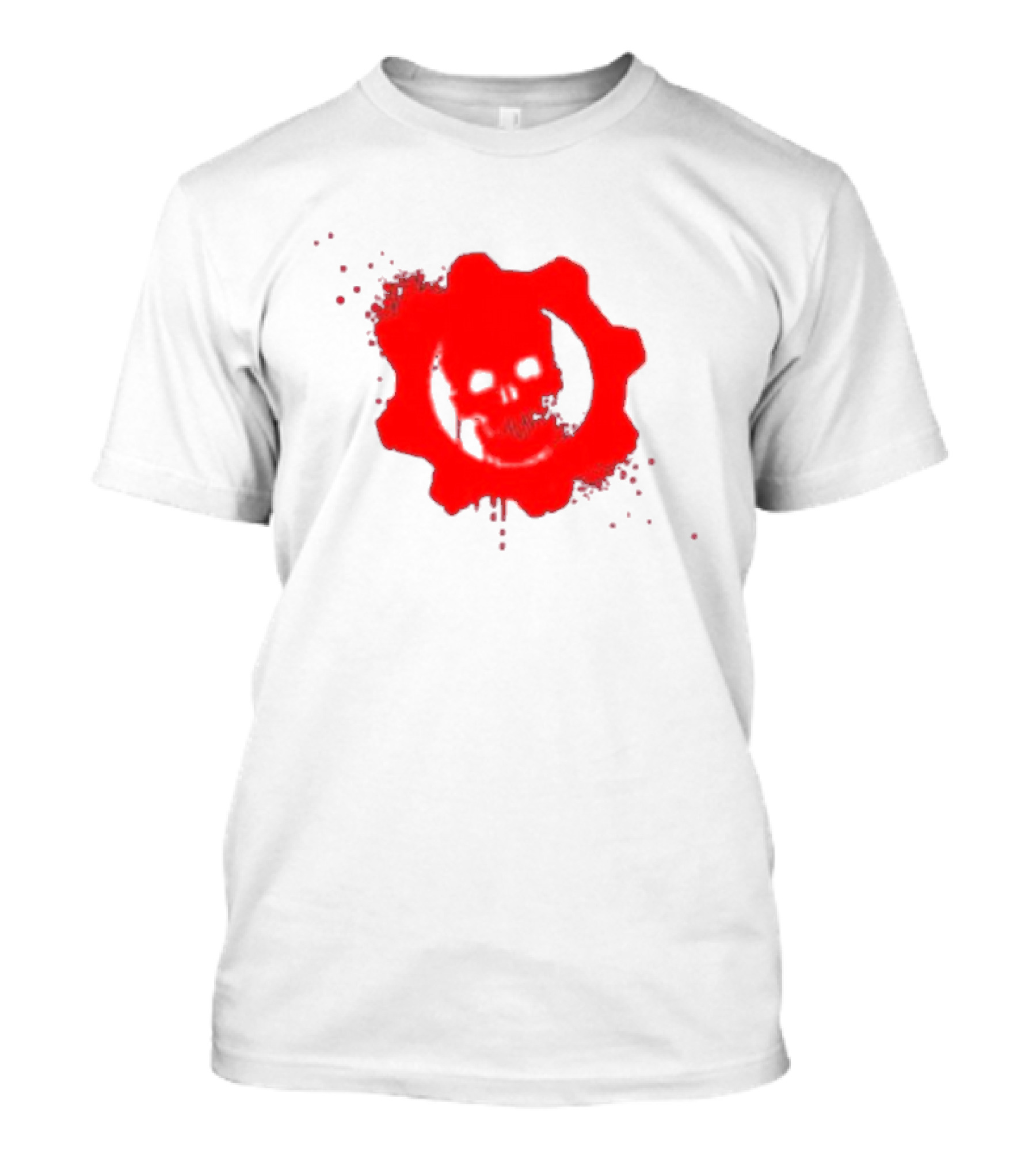 Gears Of War Crimson Omen Icon In Red With Skull T-Shirt