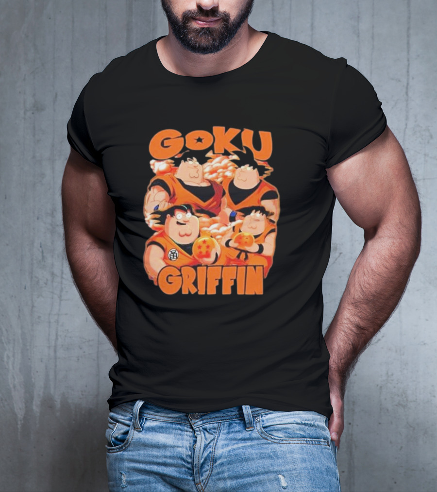 Goku Griffin Anime Family Crossover T-Shirt