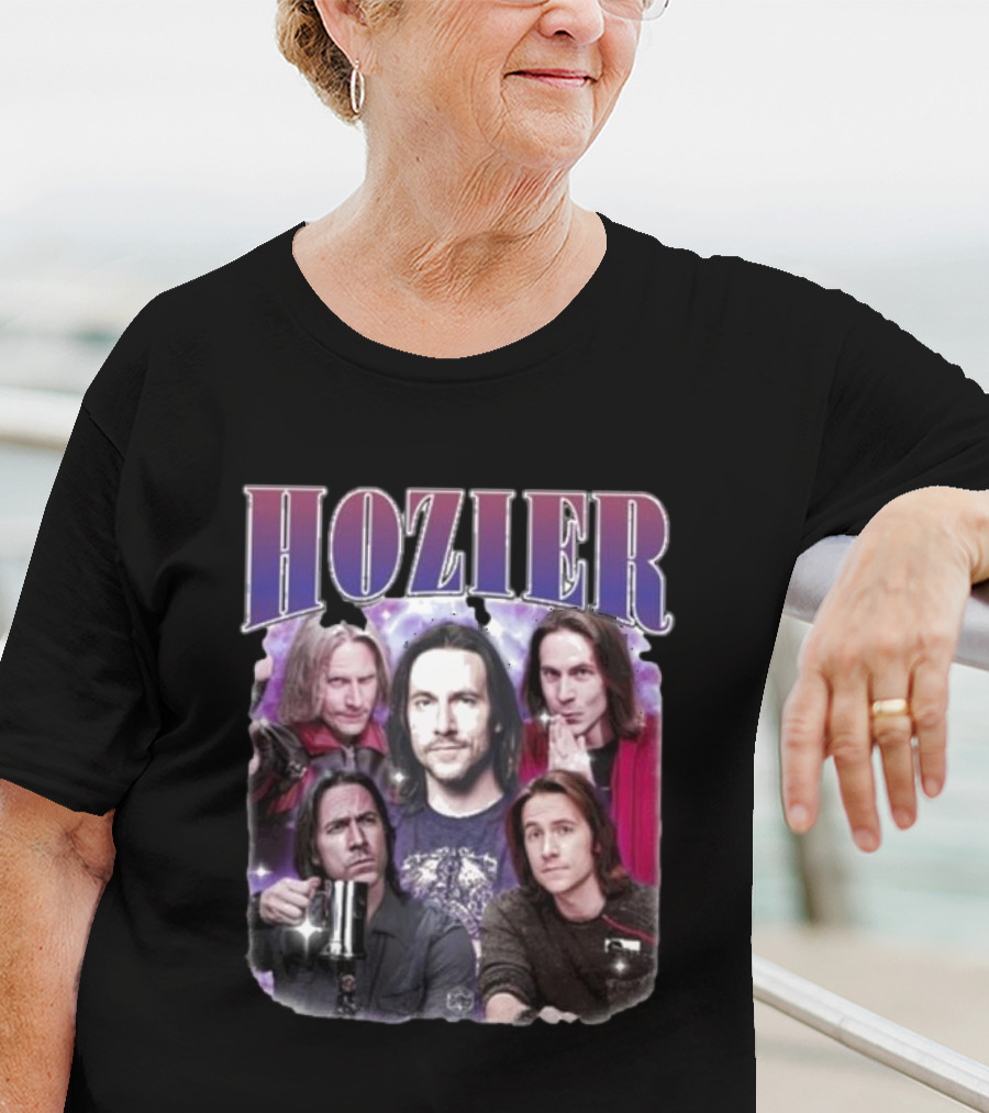 Hozier Music Hozier Matt Mercer Starry Background Collage T-Shirt