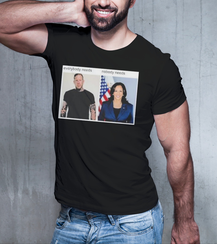 Everybody Needs Nobody Needs American Flag Tattoo Jacket T-Shirt