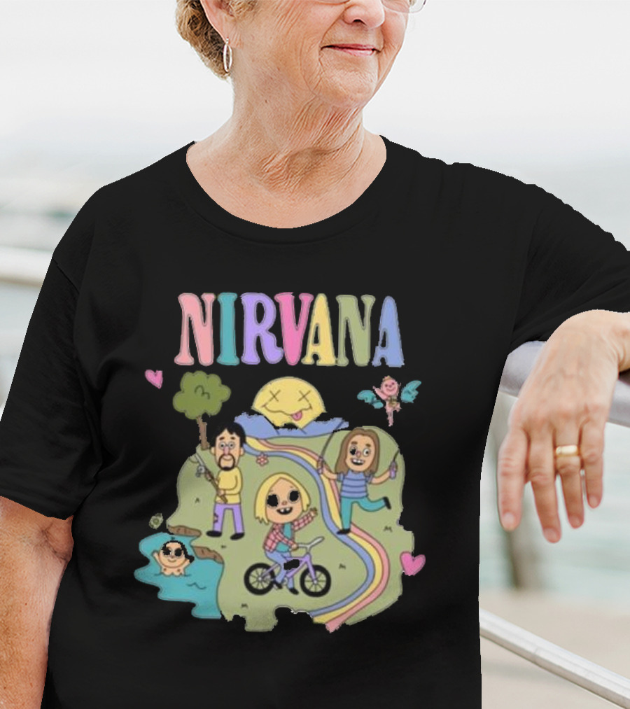 Nirvana Sean Solomon Cartoon Band T-Shirt
