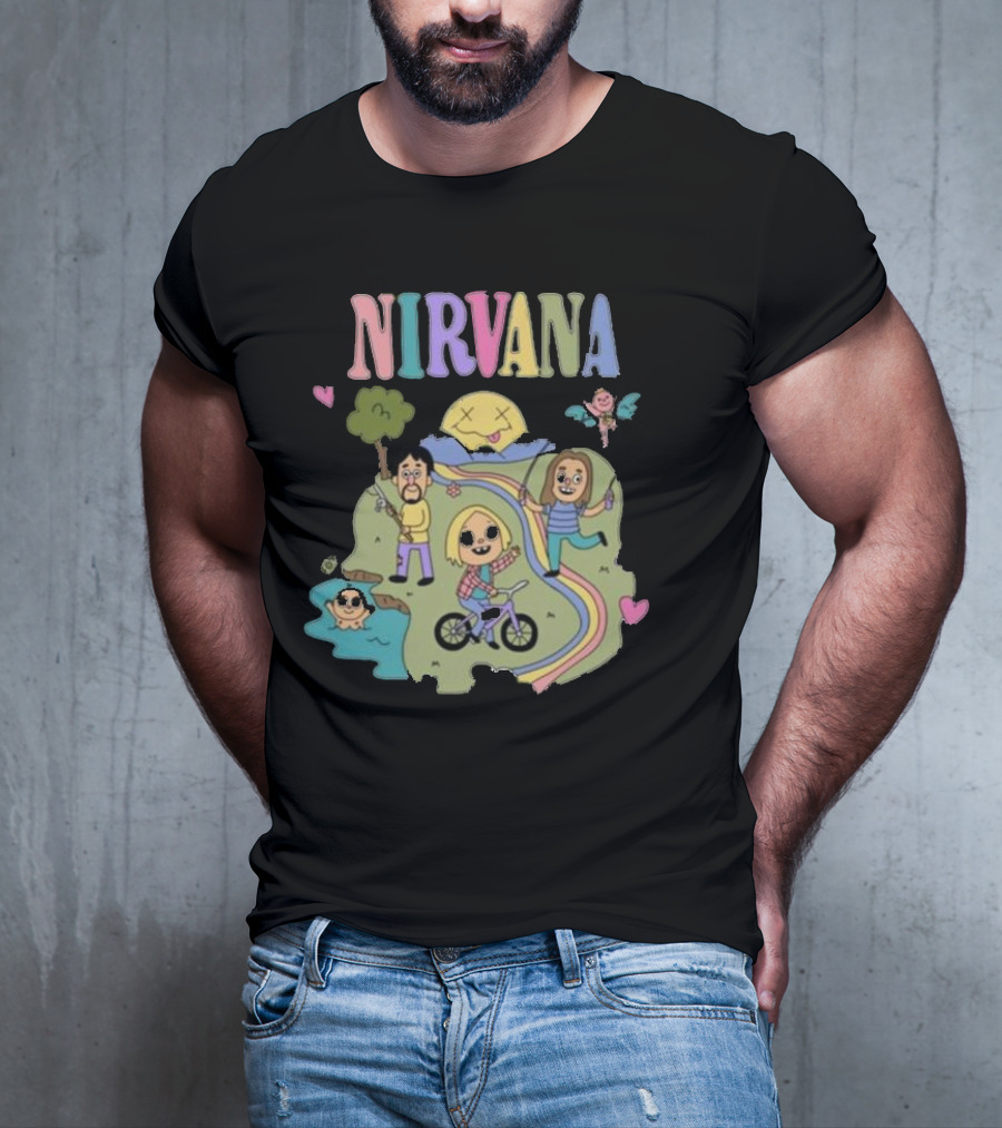 Nirvana Sean Solomon Cartoon Band T-Shirt