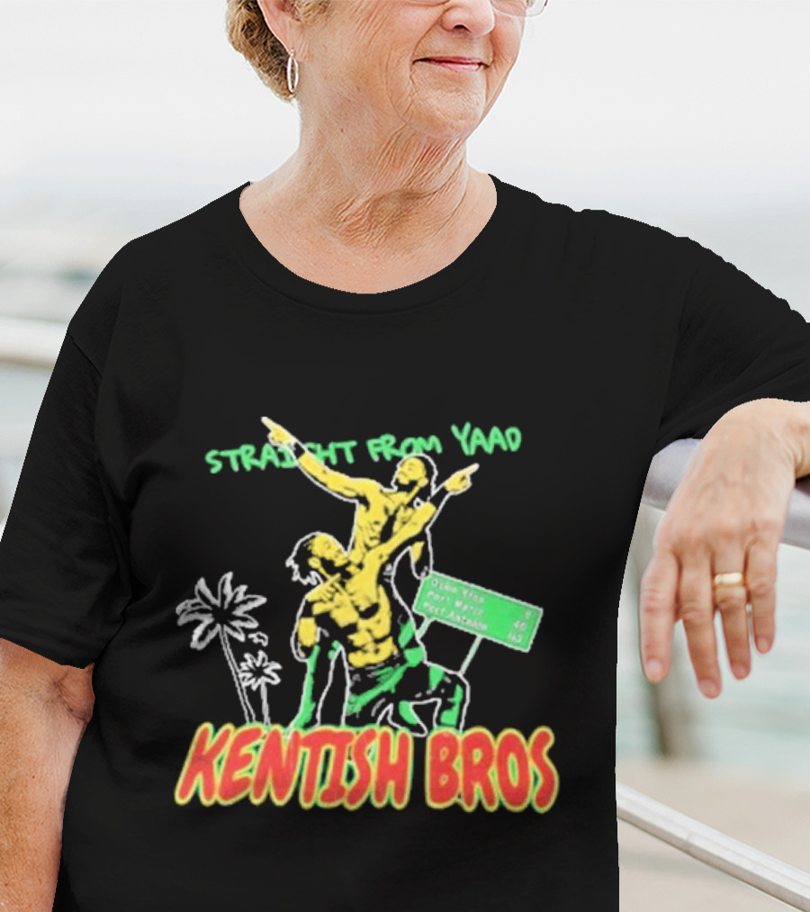 Straight From Yaad Kentish Bros Ocho Rios Montego Bay Negril Jamaica T-Shirt