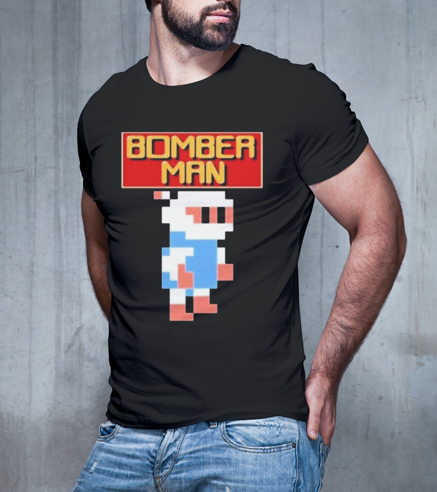 Bomberman Classic NES 8-Bit Video Game Icon T-Shirt
