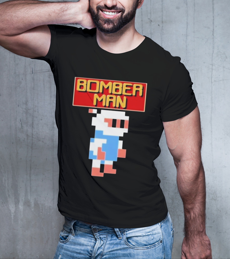 Bomberman Classic NES 8-Bit Video Game Icon T-Shirt