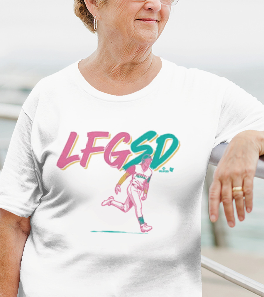 Jackson Merrill LFGSD Neon Baseball Running T-Shirt
