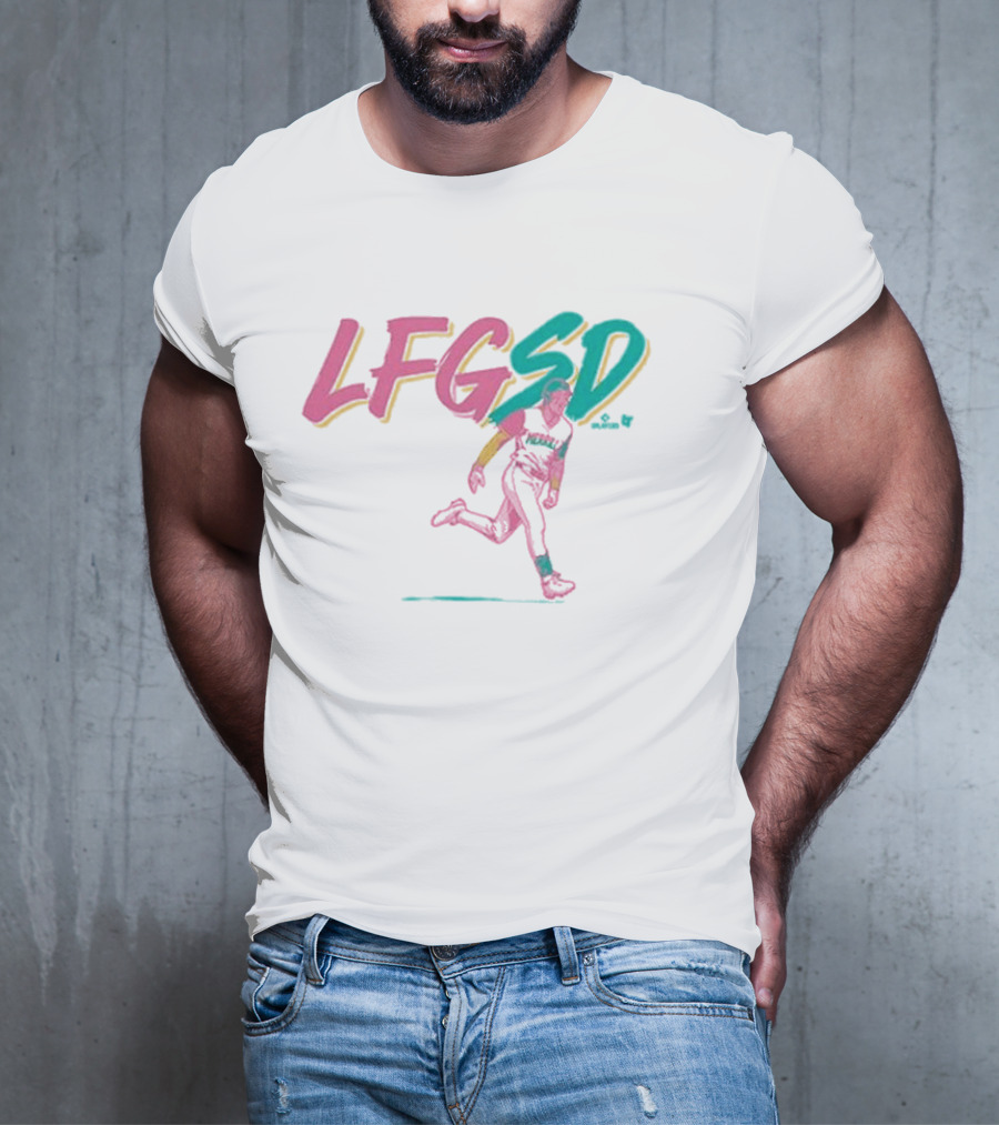 Jackson Merrill LFGSD Neon Baseball Running T-Shirt