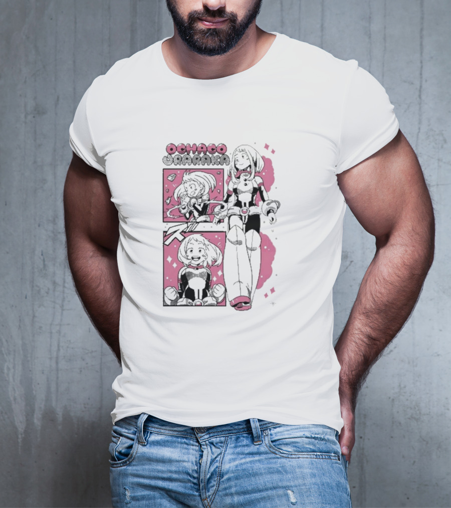 Ochaco Uraraka Boku No Hero Manga Panel T-Shirt