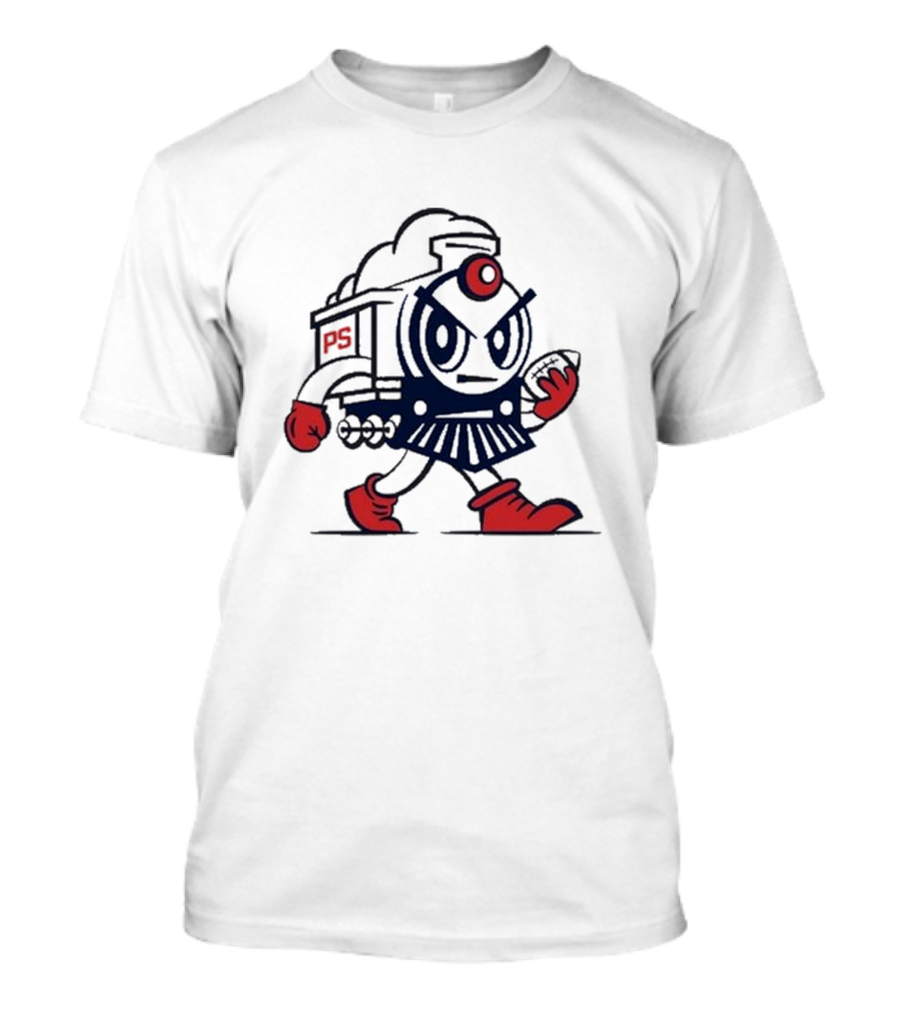 Josh Pate Mascot PS Train Football Character T-Shirt