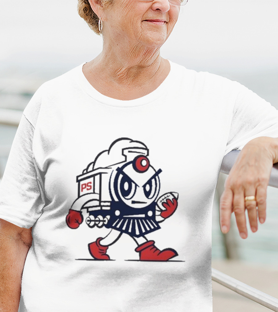 Josh Pate Mascot PS Train Football Character T-Shirt