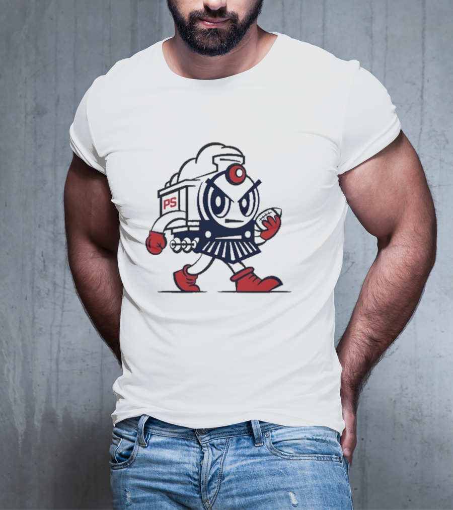 Josh Pate Mascot PS Train Football Character T-Shirt