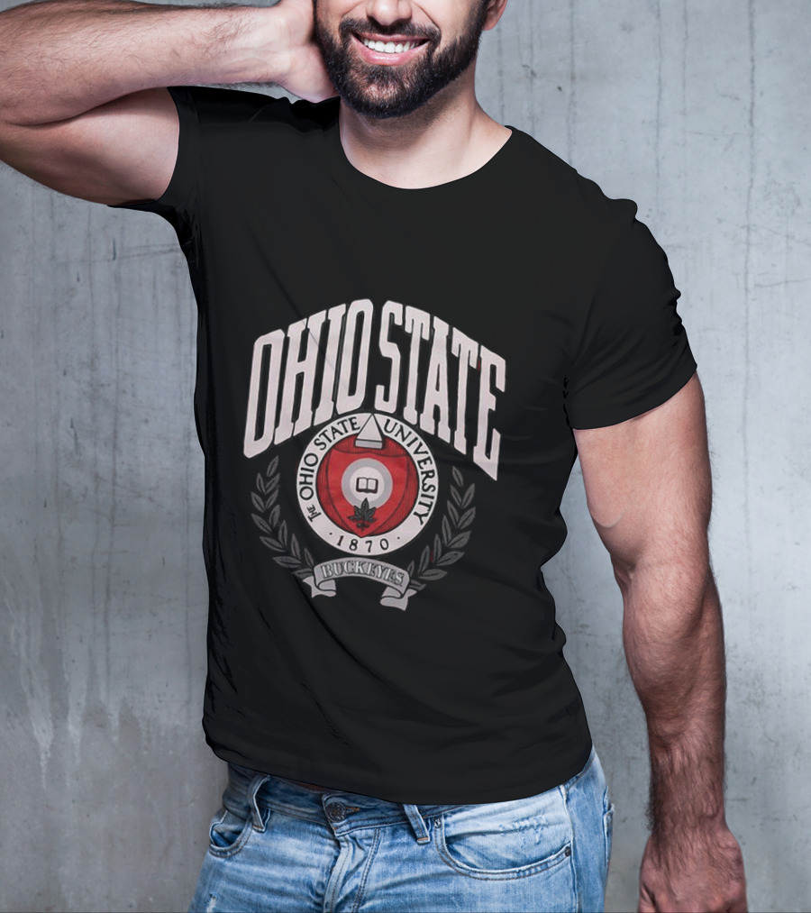 Ohio State University Buckeyes 1870 Seal Bold T-Shirt