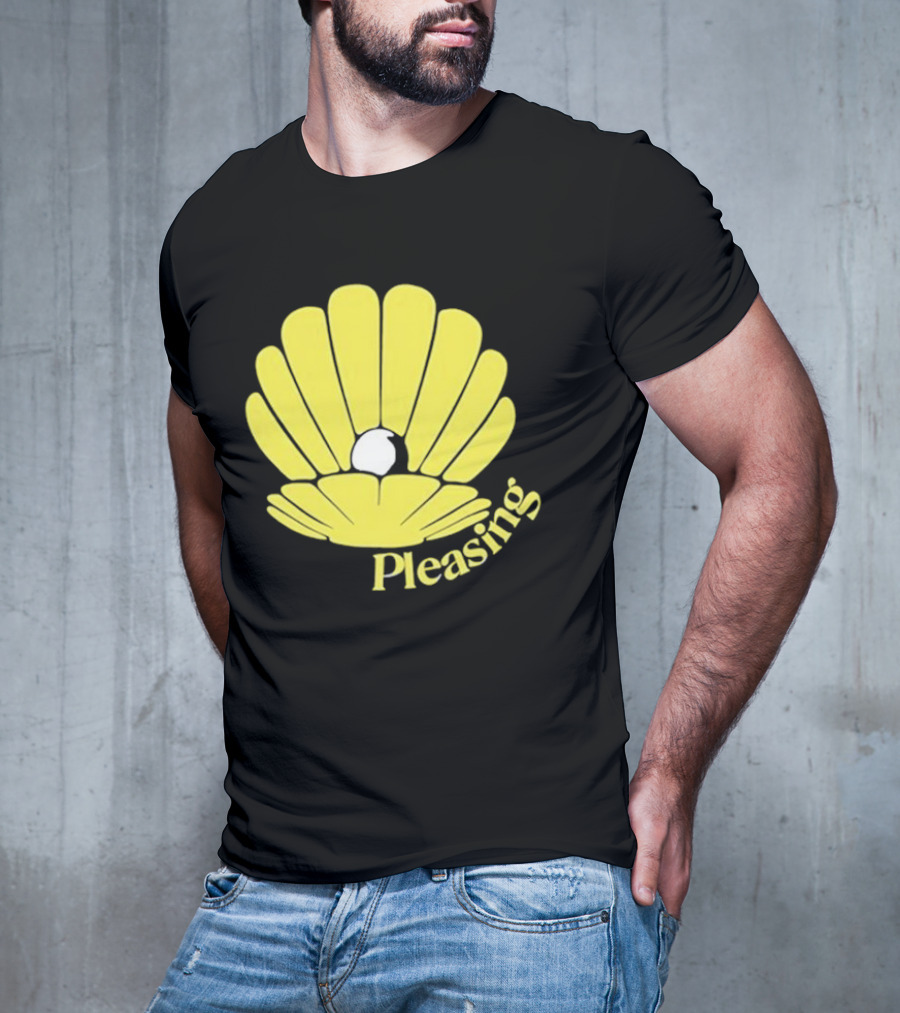 Pleasing Clam Yellow Shell With Pearl T-Shirt
