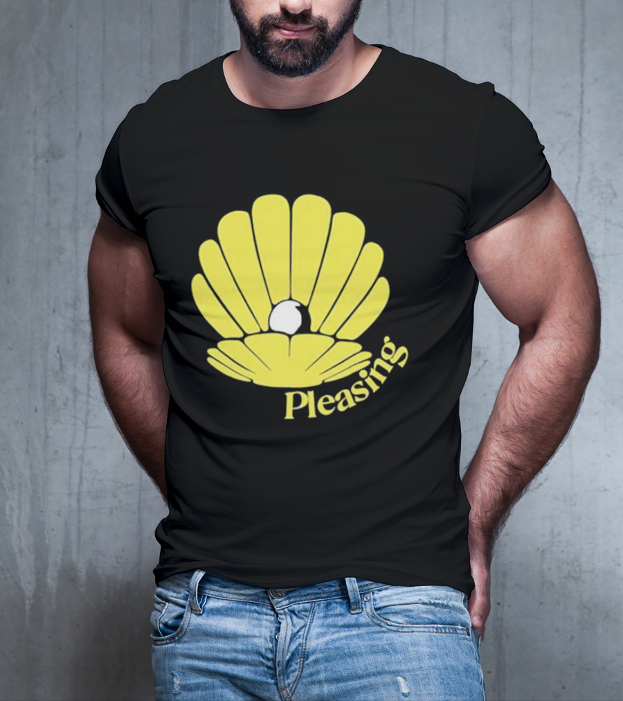Pleasing Clam Yellow Shell With Pearl T-Shirt