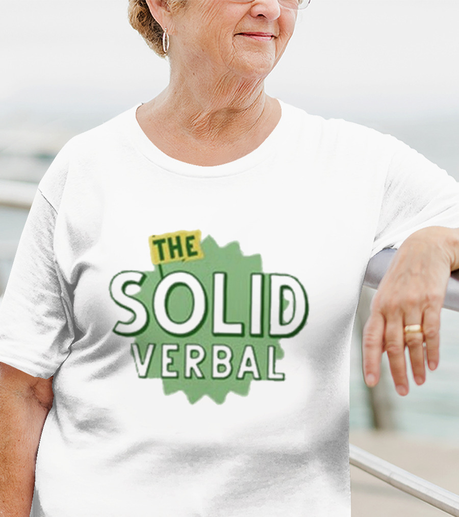 The Solid Verbal Podcast Iconic Green Burst T-Shirt