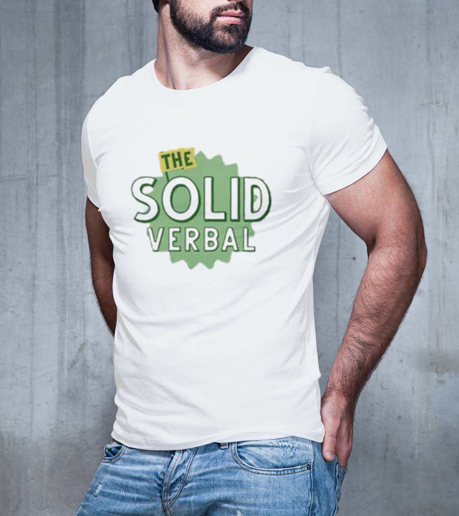 The Solid Verbal Podcast Iconic Green Burst T-Shirt