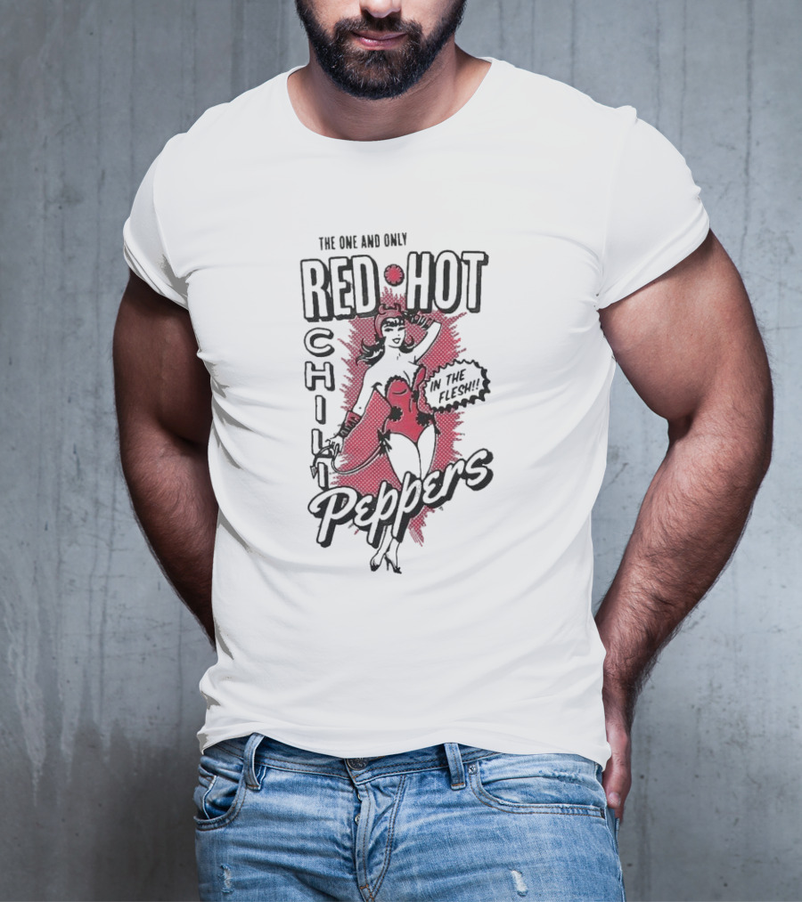 The One And Only Red Hot Chili Peppers In The Flesh T-Shirt