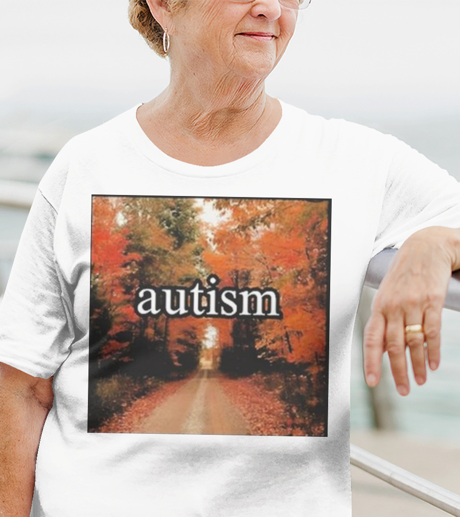 Autism In An Autumn Forest Pathway T-Shirt
