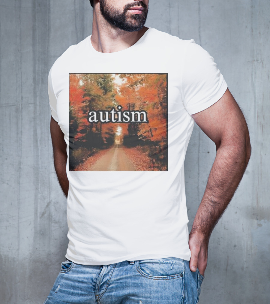 Autism In An Autumn Forest Pathway T-Shirt