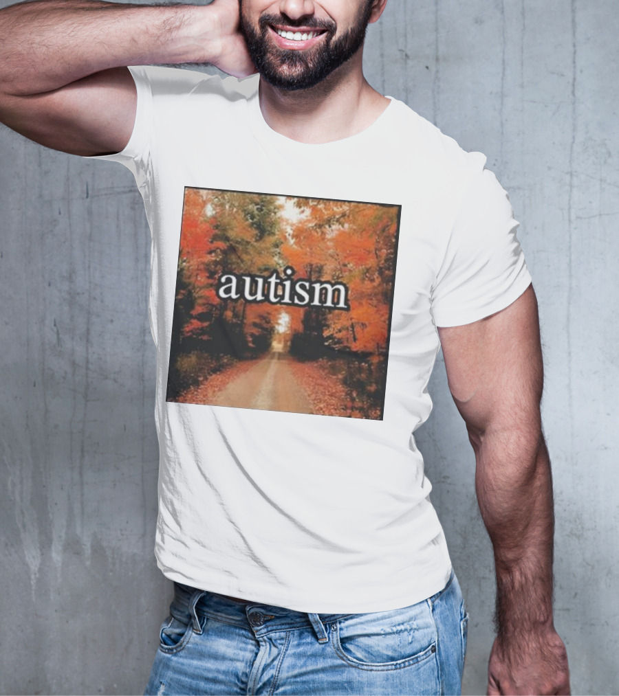 Autism In An Autumn Forest Pathway T-Shirt