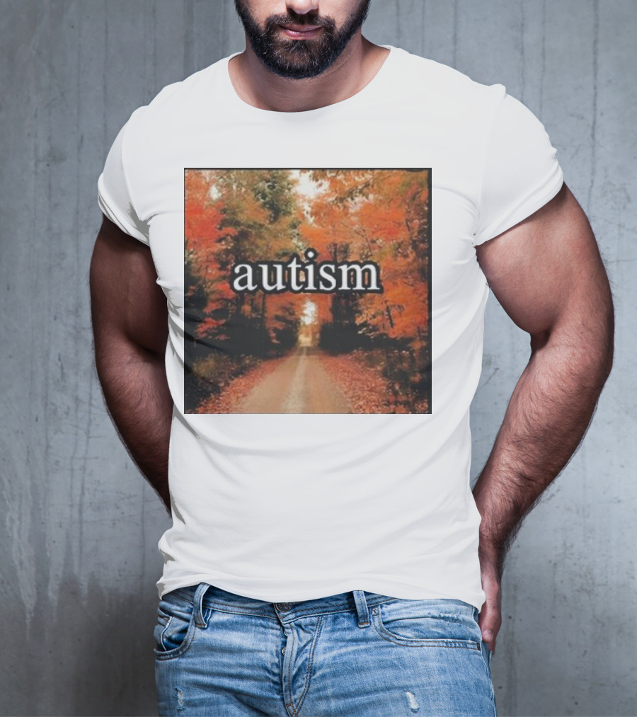 Autism In An Autumn Forest Pathway T-Shirt