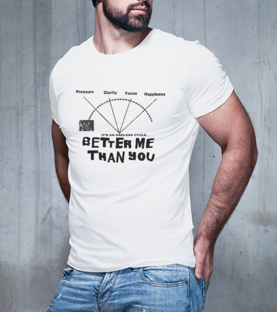 Pressure Clarity Focus Happiness Better Me Than You It's An Endless Cycle T-Shirt