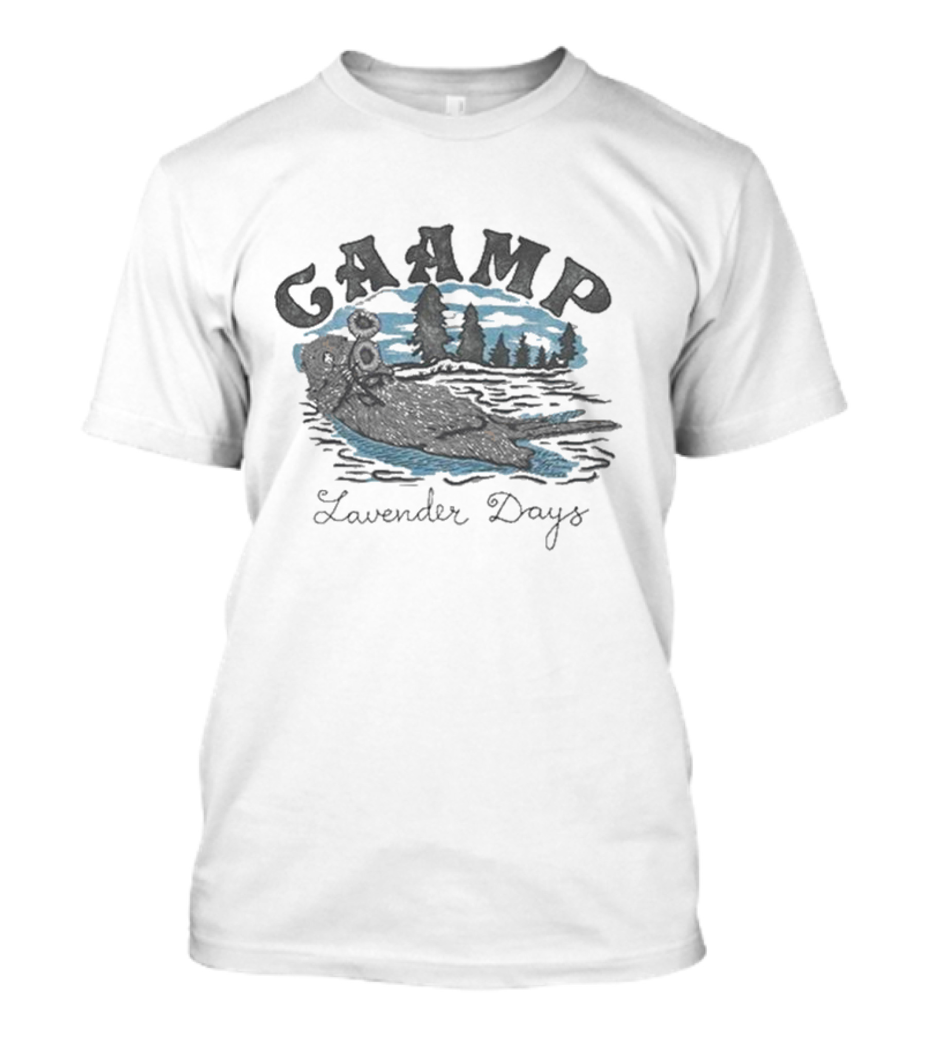CAAMP The Band Otter Lavender Days Lake Scene T-Shirt