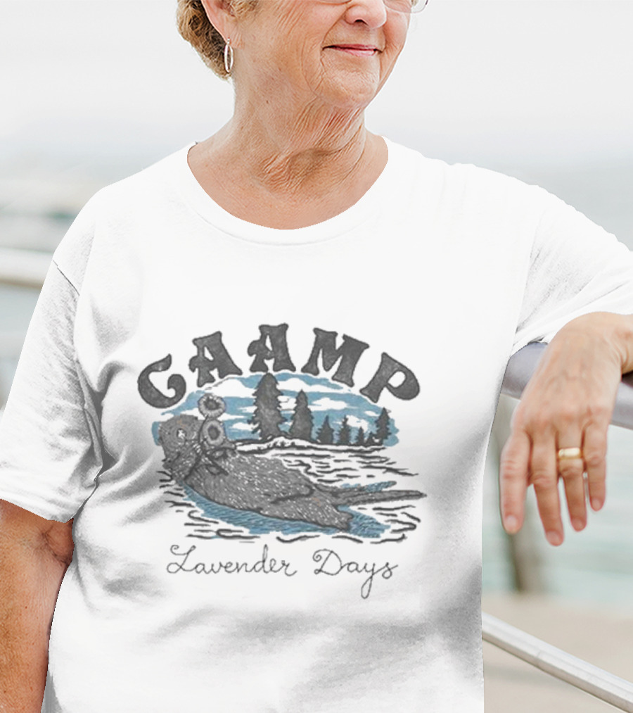 CAAMP The Band Otter Lavender Days Lake Scene T-Shirt
