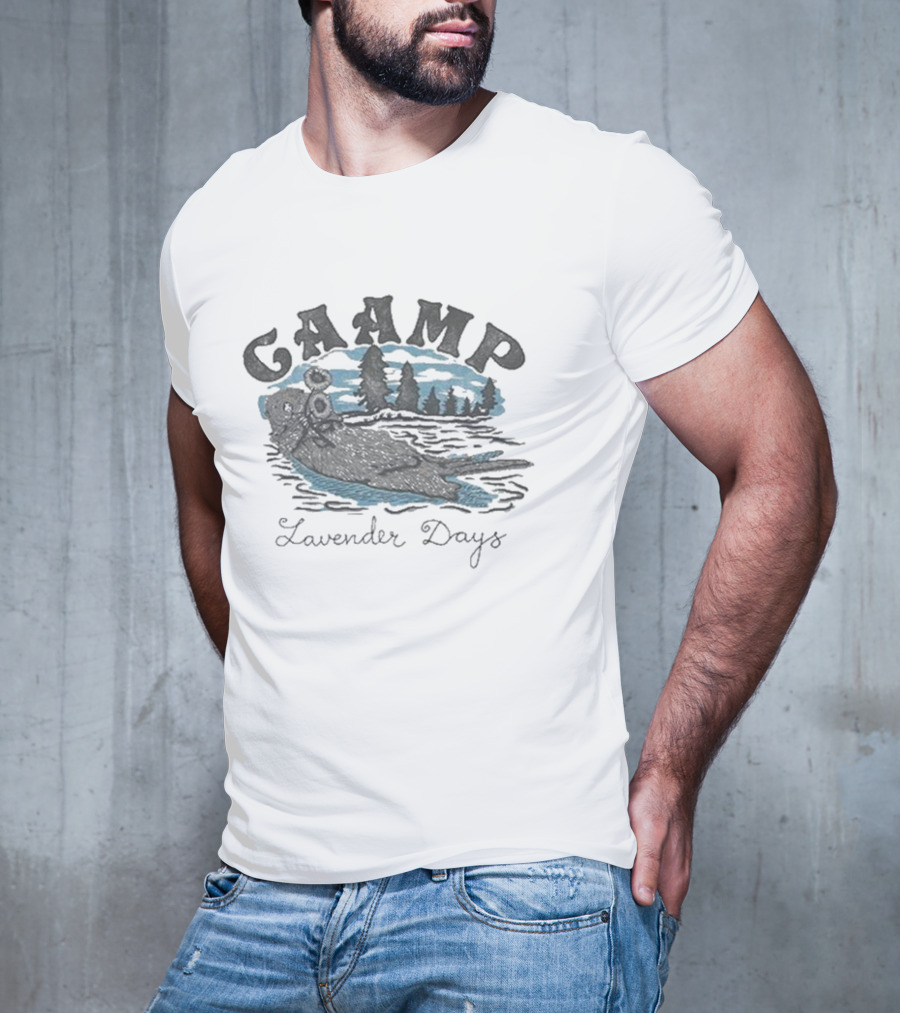 CAAMP The Band Otter Lavender Days Lake Scene T-Shirt