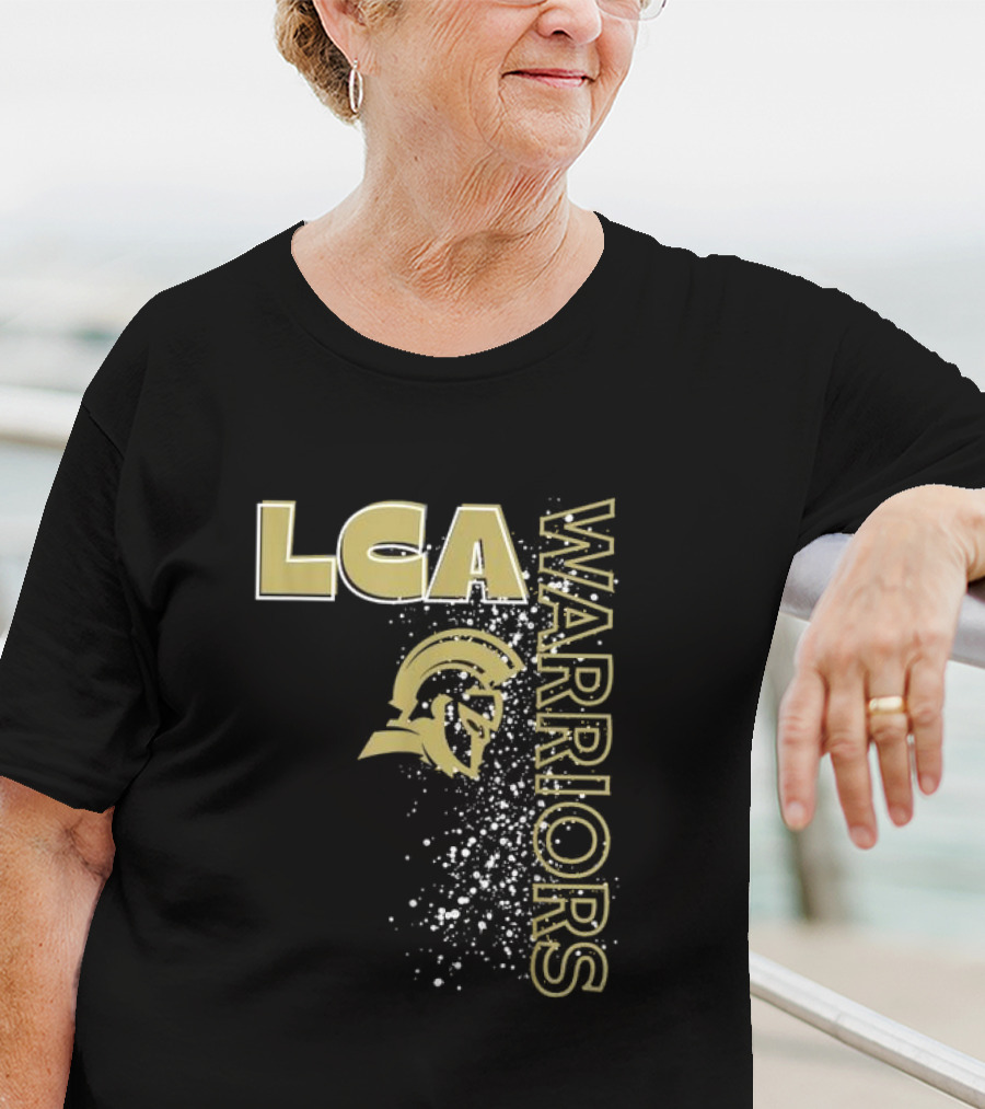 LCA Warriors Gold Helmet Spartans T-Shirt