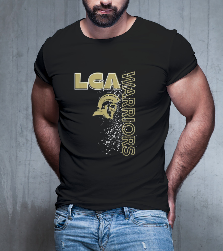 LCA Warriors Gold Helmet Spartans T-Shirt