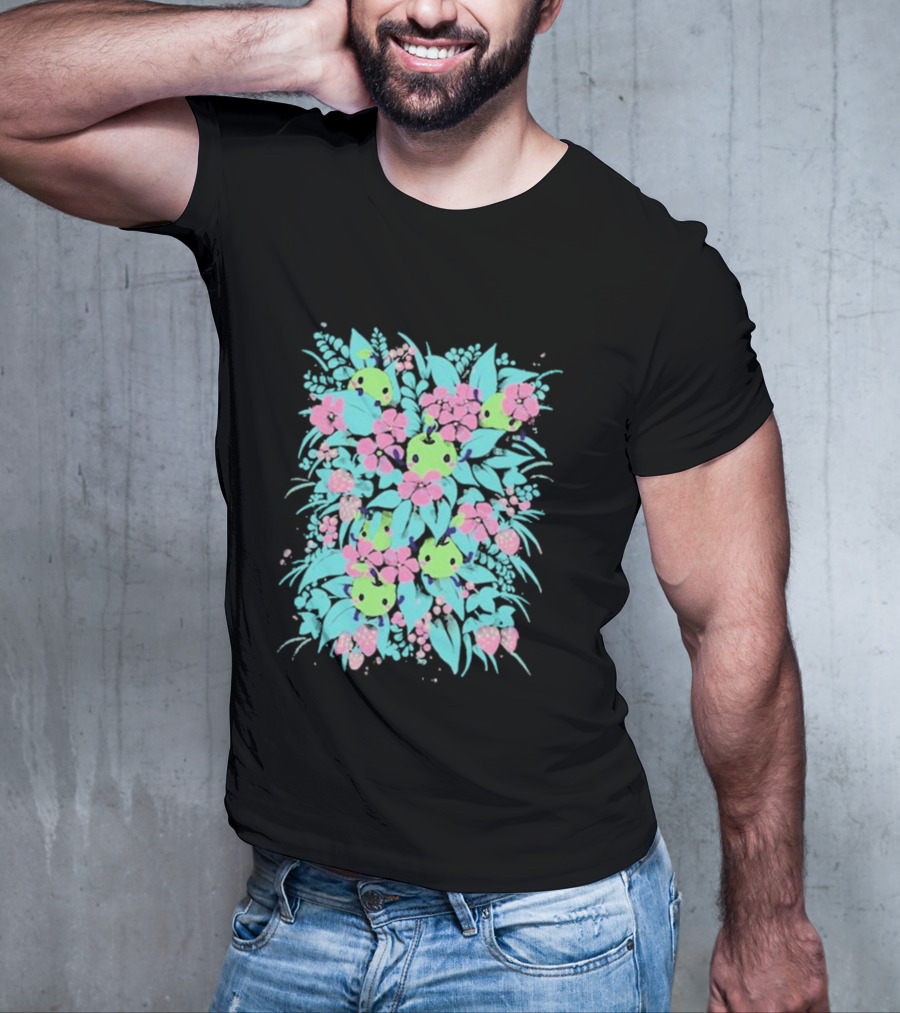 Stardew Valley Junimo Forest Guardians Floral T-Shirt
