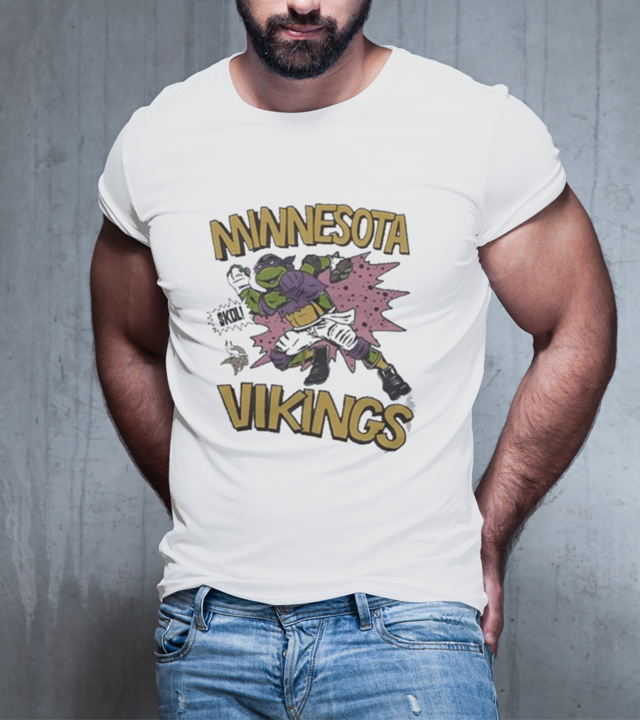 Tmnt Donatello Minnesota Vikings Crossover T-Shirt